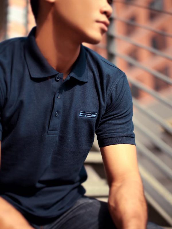 EFS Polo Dark Blue Short Sleeve - Image 3