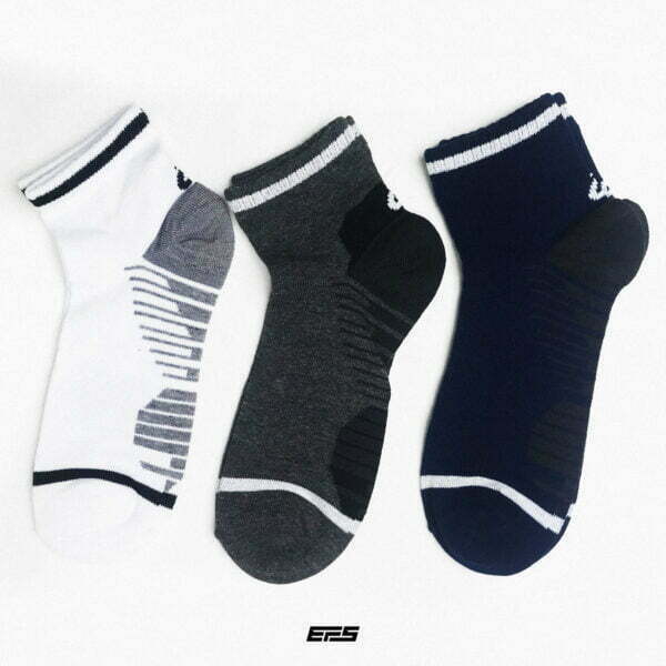 3 pcs Asics Short Socks - 03(BB) - Image 2