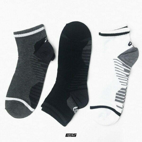 3 pcs Asics Short Socks - 01(BG) - Image 2