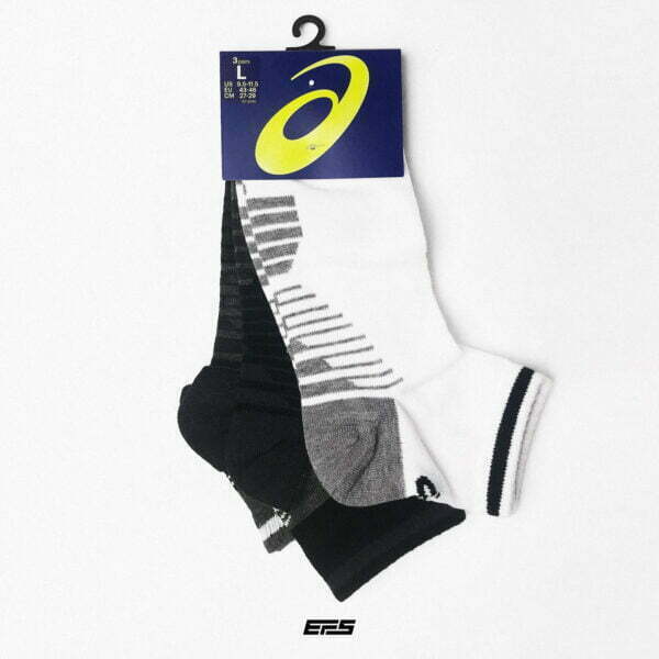 3 pcs Asics Short Socks - 01(BG)