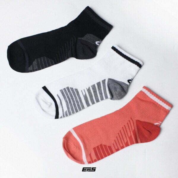 3 pcs Asics Short Socks - 02(RW) - Image 2