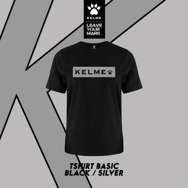 Kelme Tshirt Basic - Black/Silver